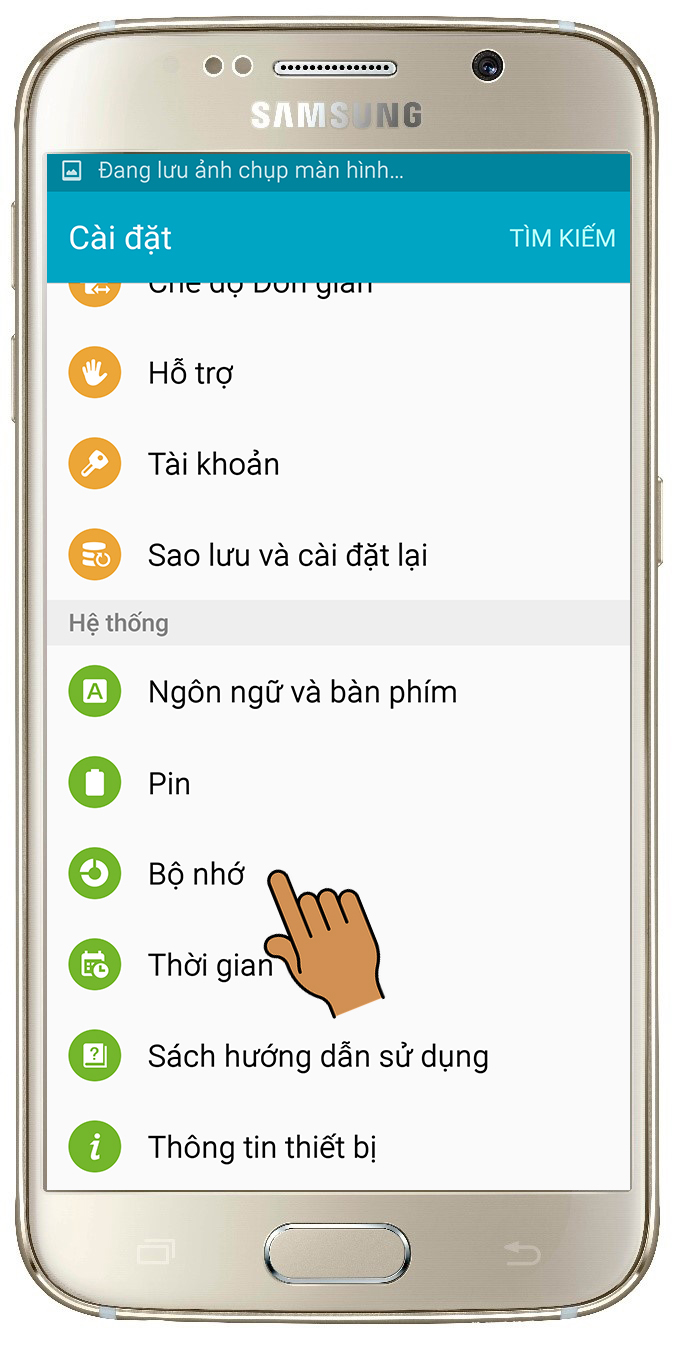 Chọn bộ nhớ